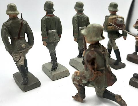 1930s WAR TOYS LINEOL FIGURINE SOLDIERS WEHRMACHT ARMY GERMANY