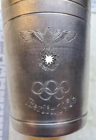 WW2 GERMAN NAZI 1936 BERLIN OLYMPICS THIRD REICH ADOLF HITLER SILVER TORCH