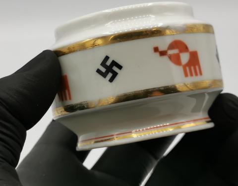 WW2 GERMAN NAZI AFRIKA KORPS SWASTIKA PORCELAIN ALLACH KPM NSDAP HITLER 