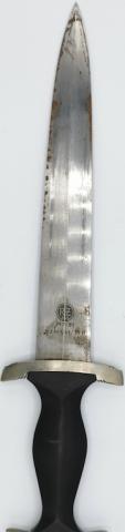 SS Enlisted Man's Dagger RZM M7/81 124/39 SS Karl Tiegel SS Dolch VERTICAL LEATHER HANGE ASSMANN original for sale