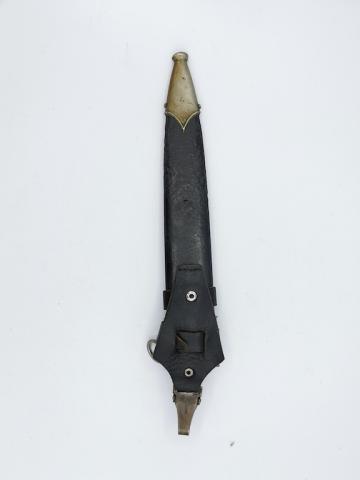 SS Enlisted Man's Dagger RZM M7/81 124/39 SS Karl Tiegel SS Dolch VERTICAL LEATHER HANGE ASSMANN original for sale