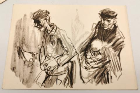 CONCENTRATION CAMP AUSCHWITZ ORIGINAL INMATES PHOTOS DRAWINGS ARTIFACTS BELONGINGS