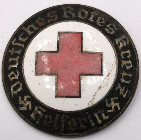 WW2 GERMAN NAZI DRK RED CROSS WEHRMACHT PIN MARKED Deutsches Rotes Kreuz