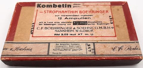 WW2 GERMAN NAZI DRUGS FOR SOLDIERS G.M.B.H CHEMICAL FORCED LABOR FABRIK HOLOCAUST