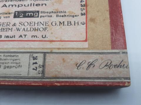 WW2 GERMAN NAZI DRUGS FOR SOLDIERS G.M.B.H CHEMICAL FORCED LABOUR FABRIK HOLOCAUST