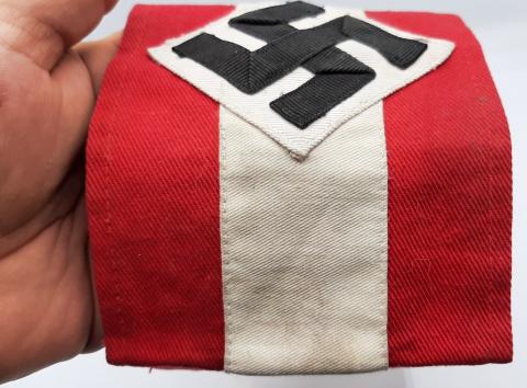 WW2 GERMAN NAZI EARLY FOR SALE MILITARY HITLER YOUTH HJ TUNIC ARMBAND STAMPED