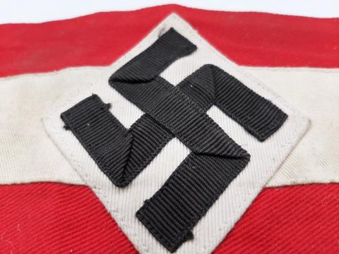 WW2 GERMAN NAZI EARLY FOR SALE MILITARY HITLER YOUTH HJ TUNIC ARMBAND STAMPED