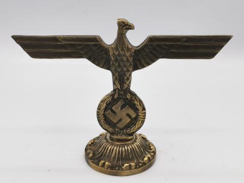 WW2 GERMAN NAZI EARLY NSDAP METAL EAGLE ORNAMENT MILITARIA DEALER AUCTIONS