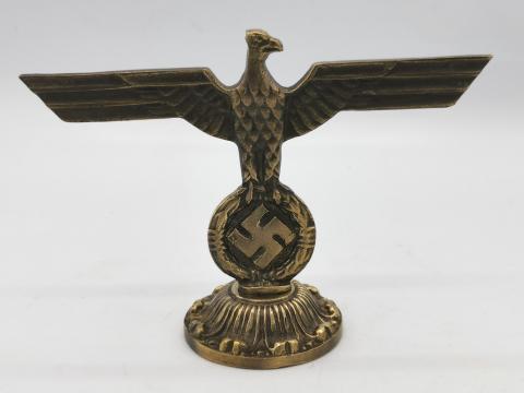 WW2 GERMAN NAZI EARLY NSDAP METAL EAGLE ORNAMENT MILITARIA DEALER AUCTIONS