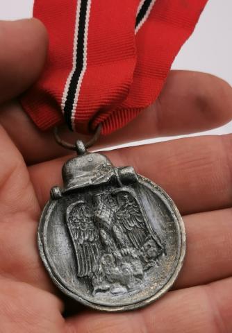 WW2 GERMAN NAZI EASTERN FRONT MEDAL AWARD DENAZIFIED Winterschlacht Im Osten