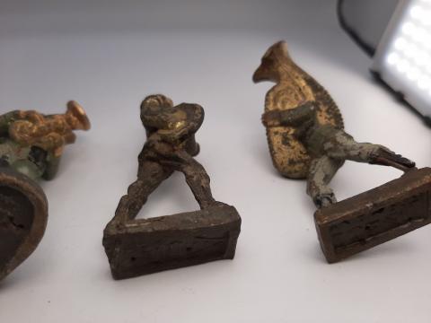 WW2 GERMAN NAZI ELASTOLIN HAUSSER LINEOL PARADE MUSICAL FIGURINE TOY WEHRMACHT