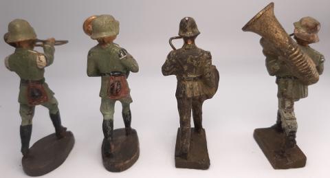 WW2 GERMAN NAZI ELASTOLIN HAUSSER LINEOL PARADE MUSICAL FIGURINE TOY WEHRMACHT