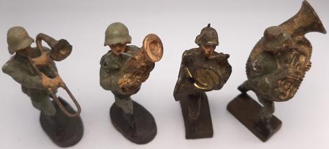 WW2 GERMAN NAZI ELASTOLIN HAUSSER LINEOL PARADE MUSICAL FIGURINE TOY WEHRMACHT