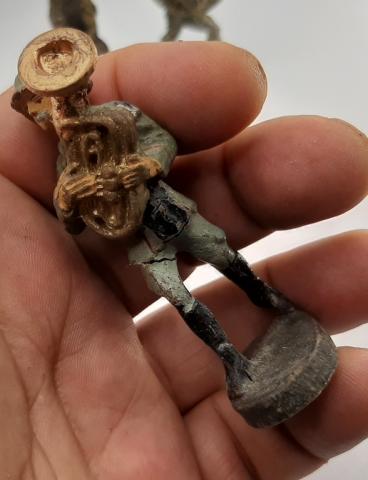 WW2 GERMAN NAZI ELASTOLIN HAUSSER LINEOL PARADE MUSICAL FIGURINE TOY WEHRMACHT