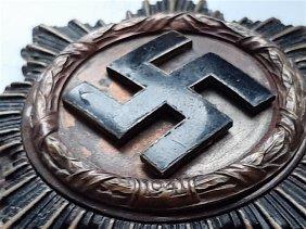 WW2 GERMAN NAZI GERMAN CROSS IN GOLD BY 134 OTTO KLEIN MEDAL AWARD