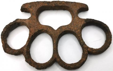 WW2 GERMAN NAZI WAFFEN SS GUARD BRASS KNUCKLES CONCENTRATION CAMP DACHAU ORIGINAL FOR SALE