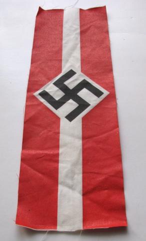 WW2 GERMAN NAZI HITLER YOUTH HJ ARMBAND TUNIC REMOVED ORIGINAL FOR SALE
