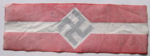 WW2 GERMAN NAZI HITLER YOUTH HJ ARMBAND TUNIC REMOVED ORIGINAL FOR SALE