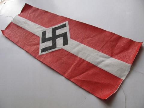 WW2 GERMAN NAZI HITLER YOUTH HJ ARMBAND TUNIC REMOVED ORIGINAL FOR SALE