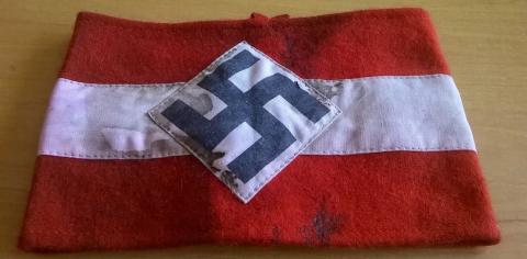WW2 GERMAN NAZI HITLER YOUTH HJ TUNIC ARMBAND BRASSARD JEUNESSE HITLERIENNE