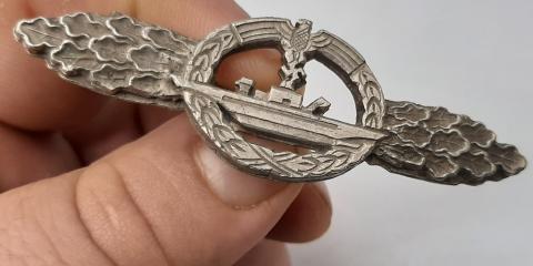 WW2 GERMAN NAZI KRIEGSMARINE NAVY UBOAT U-BOAT CLASP BADGE AWARD BRONZE