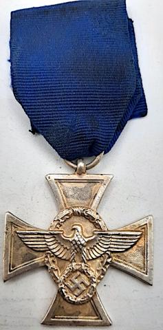 WW2 GERMAN NAZI LONG SERVICE IN THE POLICE POLIZEI MEDAL AWARD