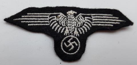 WW2 GERMAN NAZI LOT 3 WAFFEN SS TOTENKOPF - AFRIKA KORPS CLOTH INSIGNIAS ***REPLIKAS***