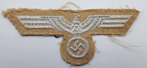 WW2 GERMAN NAZI LOT 3 WAFFEN SS TOTENKOPF - AFRIKA KORPS CLOTH INSIGNIAS ***REPLIKAS***