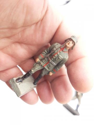 WW2 GERMAN NAZI WEHRMACHT FIGURINE TOY 1930S GERMANY ELASTOLIN LINEOL HAUSSER SCHUCO