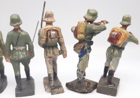 WW2 GERMAN NAZI WEHRMACHT FIGURINE TOY 1930S GERMANY ELASTOLIN LINEOL HAUSSER SCHUCO