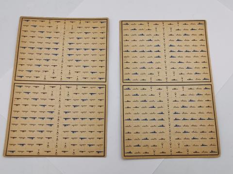 WW2 GERMAN NAZI THIRD REICH BOARDGAME WERHMACHT TIK TAK LUFTWAFFE BOARD GAME EXTRA CARDS WITH ENVELOPPE