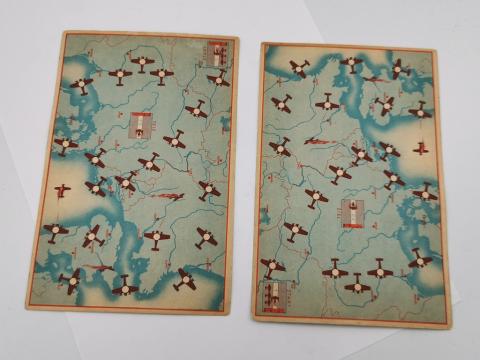 WW2 GERMAN NAZI THIRD REICH BOARDGAME WERHMACHT TIK TAK LUFTWAFFE BOARD GAME EXTRA CARDS WITH ENVELOPPE