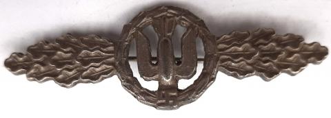 WW2 GERMAN NAZI LUFTWAFFE BOMBER CLASP BADGE AWARD SILVER