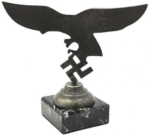 WW2 GERMAN NAZI LUFTWAFFE nsdap hitler DESKTOP STATUE podium REICH EAGLE & SWASTIKA
