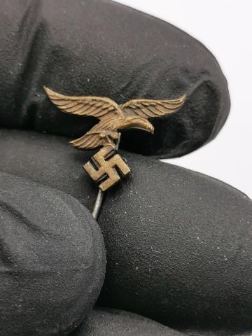WW2 GERMAN NAZI LUFTWAFFE STICK PIN STICKPIN HERMANN GOERING ORIGINAL THIRD REICH EAGLE AND SWASTIKA