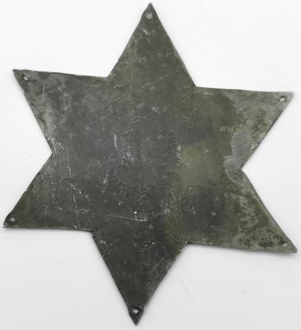 original METAL STAR of DAVID KAPO CONCENTRATION CAMP GROSS ROSEN GHETTO jew jewish jude jood