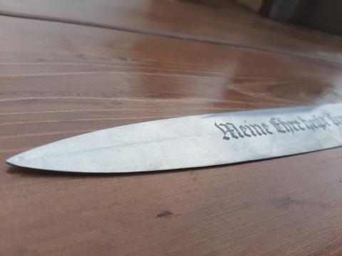 WW2 GERMAN NAZI EARLY SS DAGGER BLADE RZM 807/36 SS ORIGINAL DAGUE ALLEMANDE SA NSKK VENDRE