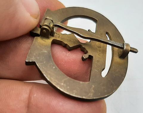 WW2 GERMAN NAZI NAVY KRIEGSMARINE U BOAT SUBMARINE WARFARE BADGE MEDAL AWARD RARE