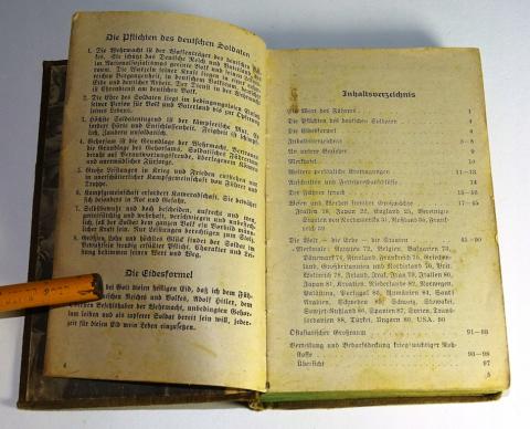 WW2 GERMAN NAZI ORIGINAL SALE 1943 WEHRMACHT SS SA NSKK SOLDIER PERSONAL BOOK WITH STAMPS