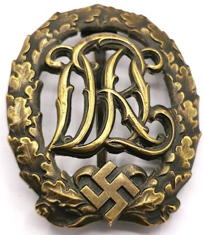 WW2 GERMAN NAZI DRL SPORTS BADGE MEDAL AWARD  WAFFEN SS LUFTWAFFE KRIEGSMARINE WEHRMACHT MARKED