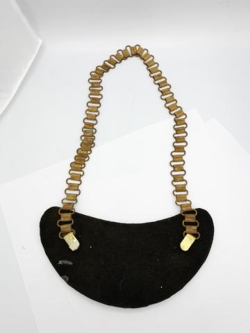 WW2 GERMAN NAZI NICE WAFFEN SS GORGET CHAIN totenkopf police gendarmerie original for sale