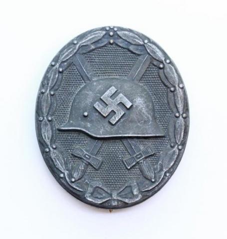 WW2 GERMAN NAZI NICE WEHRMACHT - WAFFEN SS WOUND BADGE MEDAL AWARD MAKER 127 