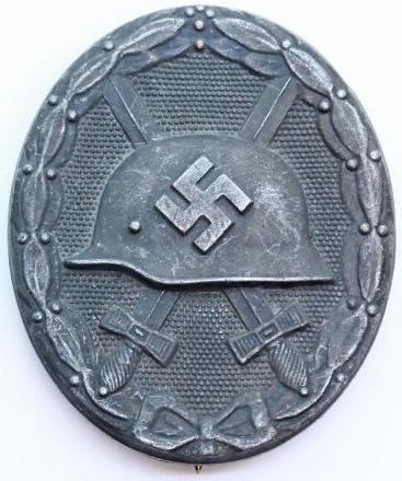 WW2 GERMAN NAZI NICE WEHRMACHT WAFFEN SS WOUND BADGE IN SILVER BADGE AWARD MEDAL BY 127