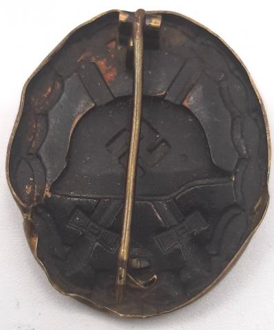 WW2 GERMAN NAZI NICE WOULD BADGE MEDAL AWARD IN ORIGINAL CASE MARKED