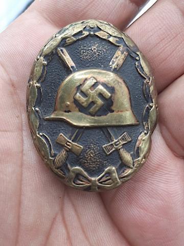 WW2 GERMAN NAZI NICE WOULD BADGE MEDAL AWARD IN ORIGINAL CASE MARKED