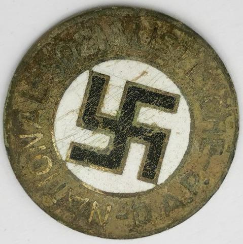 WW2 GERMAN NAZI NSDAP MEMBERSHIP RZM PIN RELIC GROUND DUG