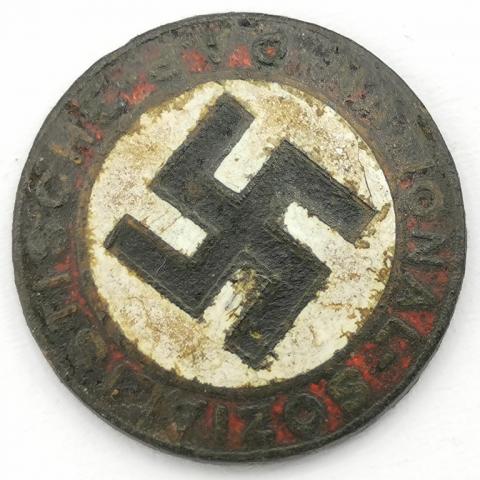 WW2 GERMAN NAZI NSDAP MEMBERSHIP RZM PIN RELIC GROUND DUG