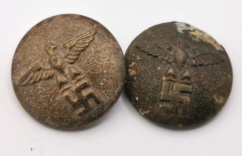 WW2 GERMAN NAZI NSDAP THIRD REICH TUNIC BUTTON WITH EAGLE & SWASTIKA UNIFORM HITLER