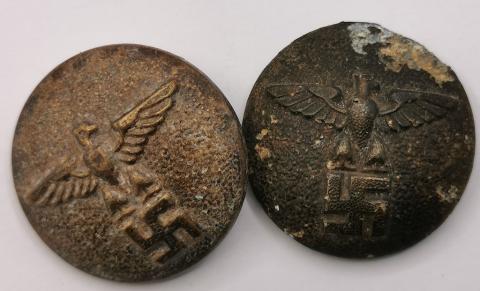 WW2 GERMAN NAZI NSDAP THIRD REICH TUNIC BUTTON WITH EAGLE & SWASTIKA UNIFORM HITLER