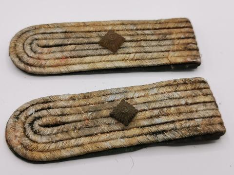 WW2 GERMAN NAZI Oberleutnant Gebirgsjäger WH shoulder board set wehrmacht 3 REICH